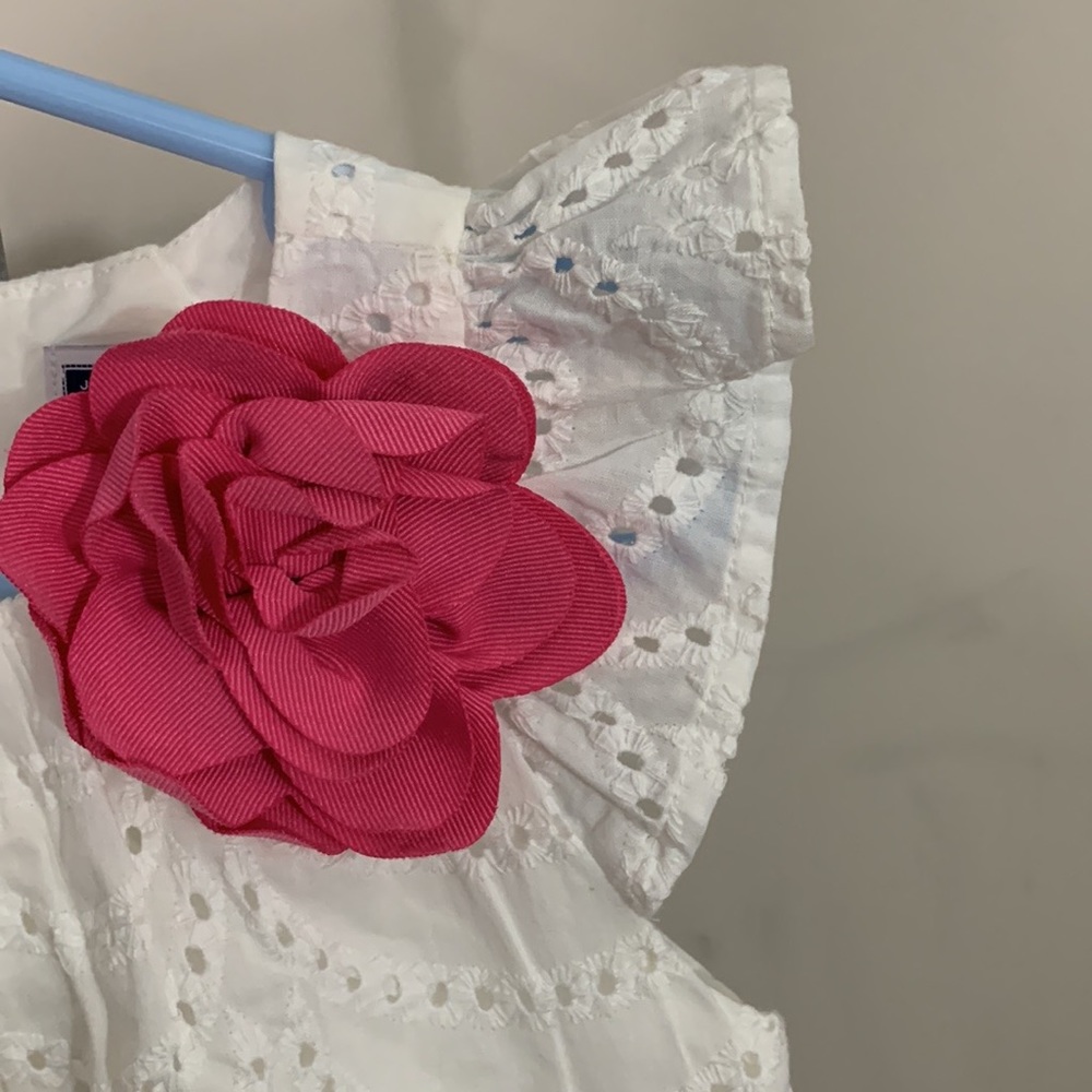 Janie and Jack EYELET DRESS Size: 2T NWOT - Picture 6 of 9